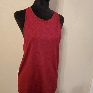 Athletic works size Large / tank top women's racer back color maroon.